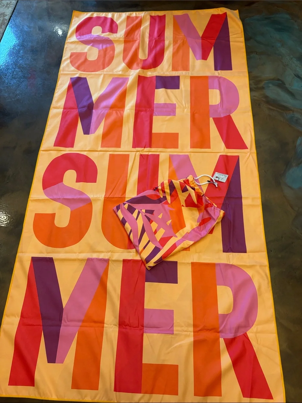 Pierce + Pine quick dry beach towel summer NWT